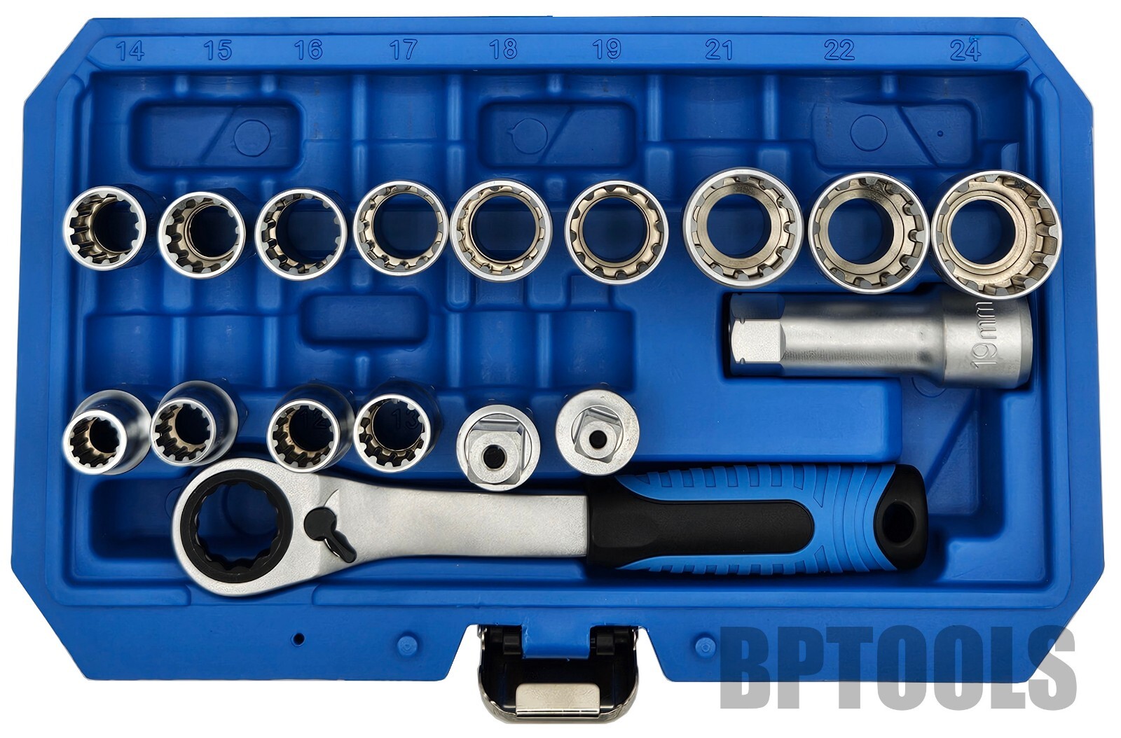 17pc Metric 3/8″ and 1/2″ Driver Go Through Pass-Go-Thru SOCKET Ratcheting SET