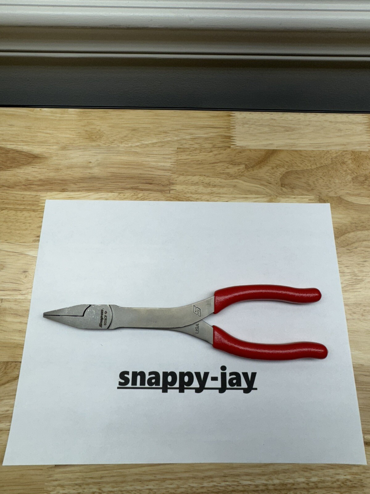 Snap-On Tools USA NEW RED 609CF Pliers *MARKED GRIPS SEE PICTURES*