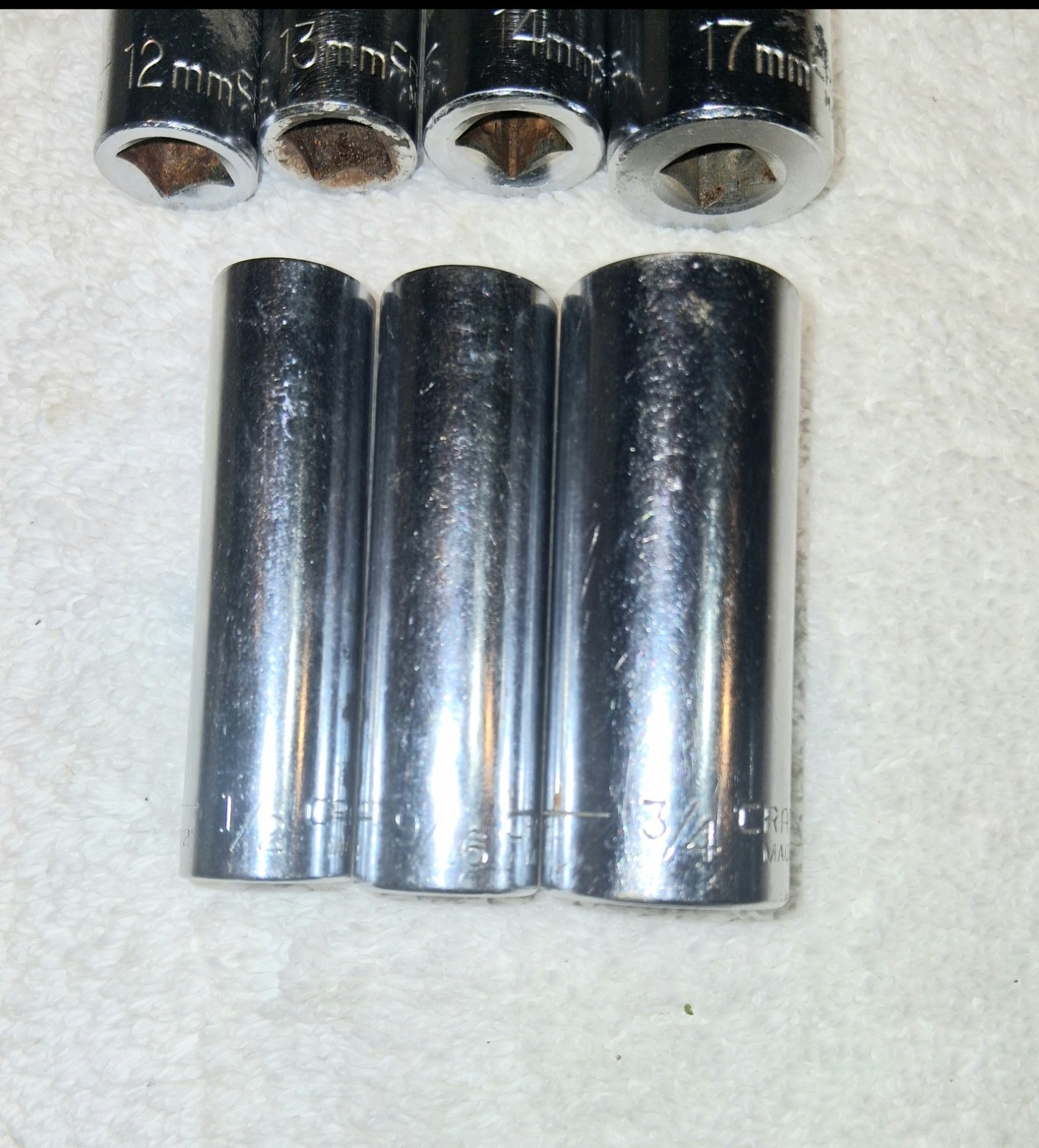 Craftsman, 3/8″ Drive, 6 Point, Deep Socket. Multiple Sizes. Just Ask, See Pics.