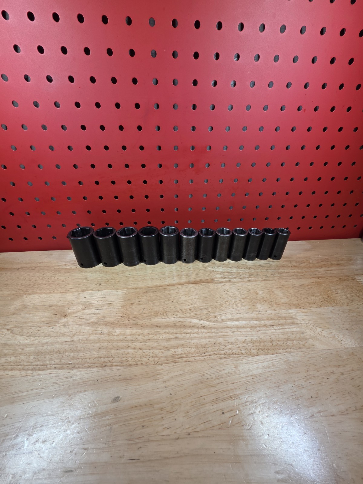 Snap-on 312IMMS 1/2″ Drive 15-25MM + 27MM 6-Pt Semi-Deep Impact Socket Set