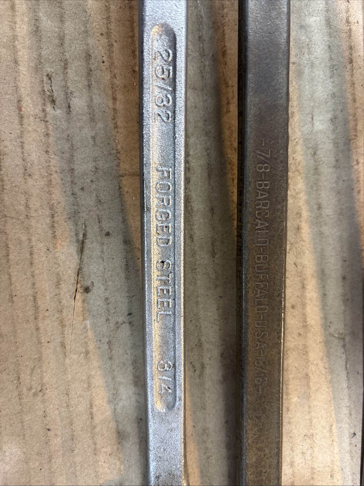 Vtg 5pc 3 Craftsman Large Double Box End Wrench + 2 Others 3/4 To 1-5/16