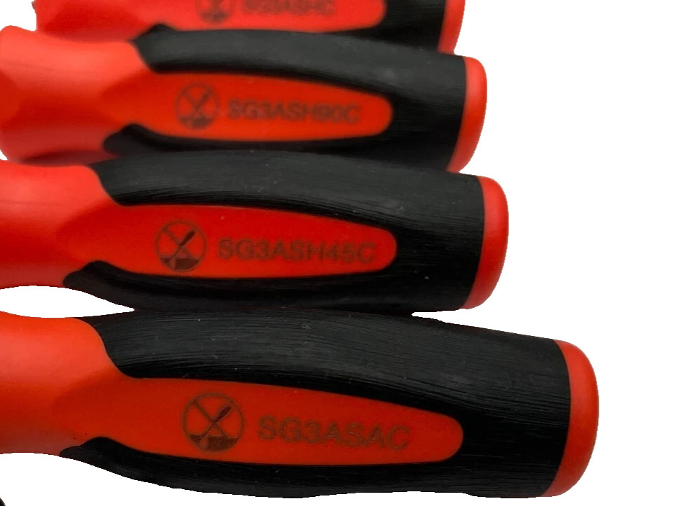 Snap-on Tools ORANGE Mini Soft Grip INSTINCT Awl Hook Pic Set SGASA204CO USA NEW