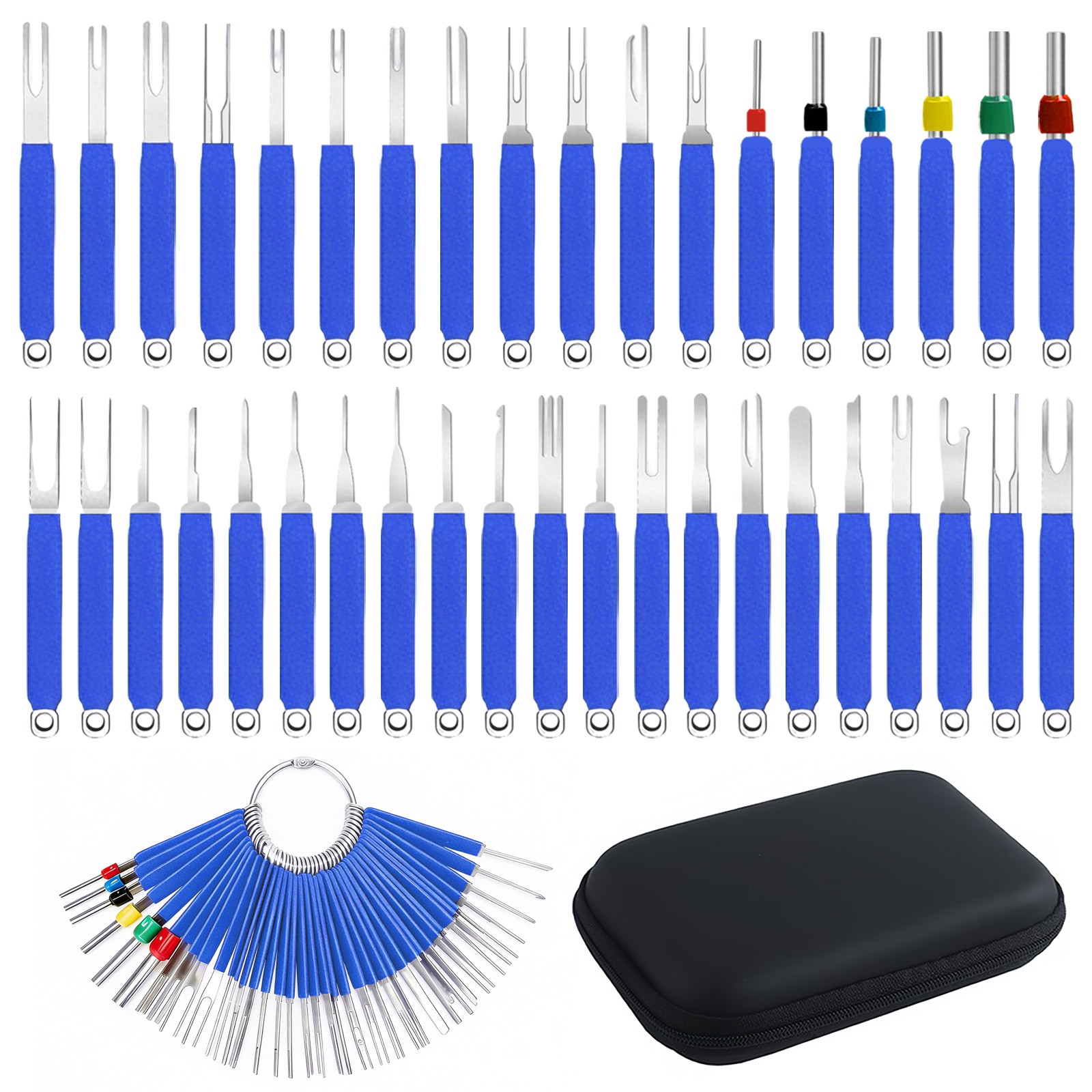 39PCS Wire Terminal Removal Tool Kit Automotive Pin Extractor Depinning w/ Case
