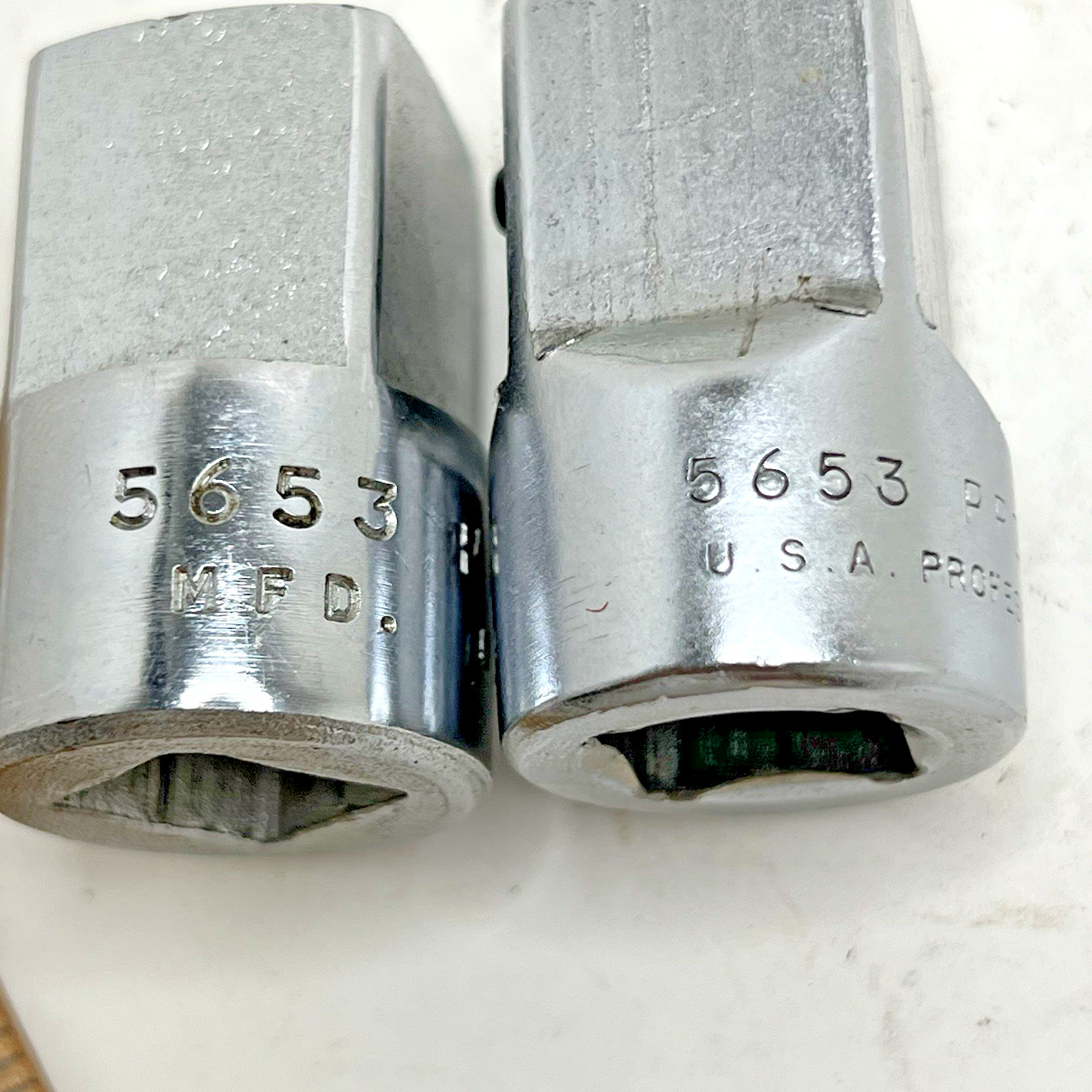 Lot 2 Proto Tools 1/2″ F to 3/4″ M Socket Adapter Set Pin & Ball Lock 5653 (USA)