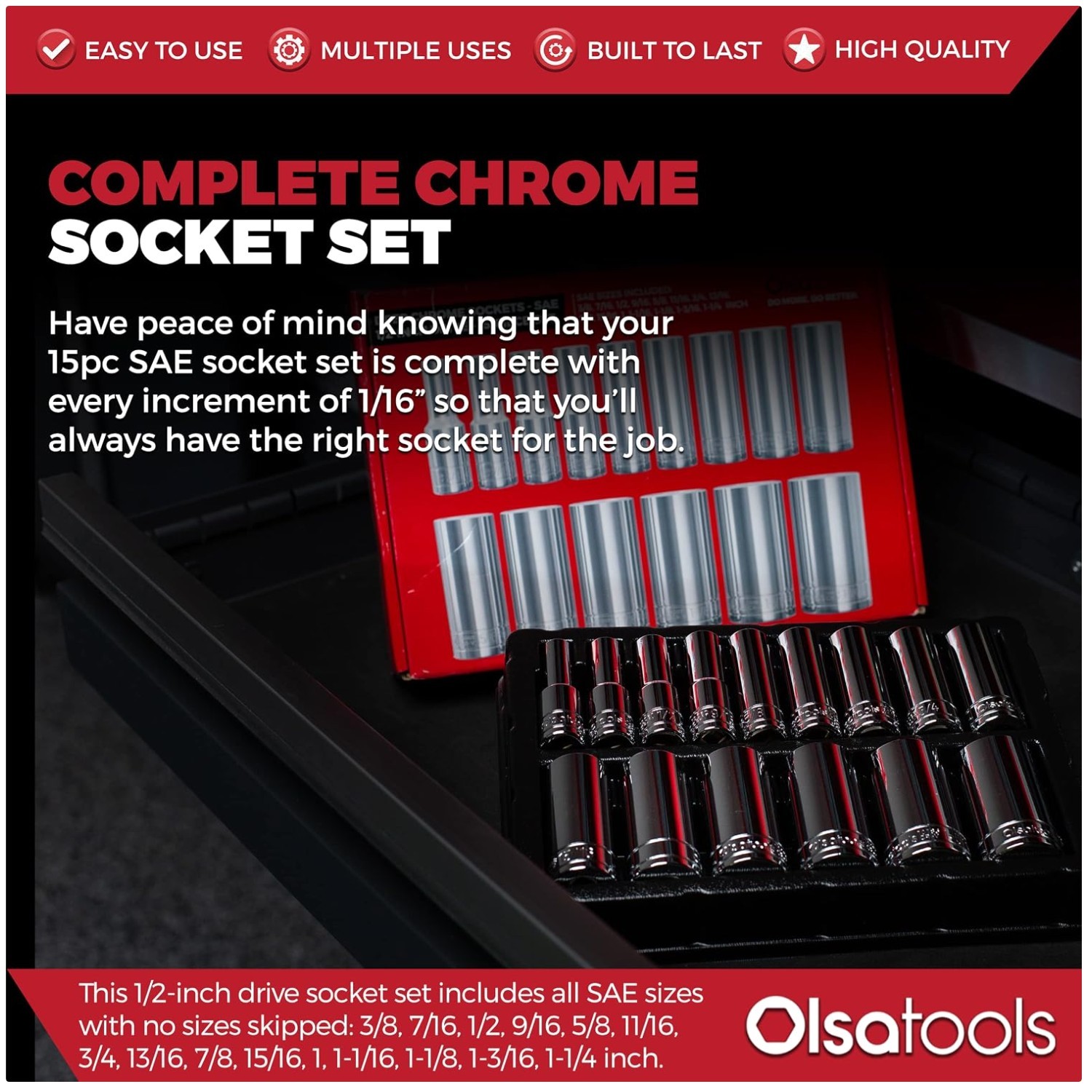 SAE Deep Socket Set – Professional Grade