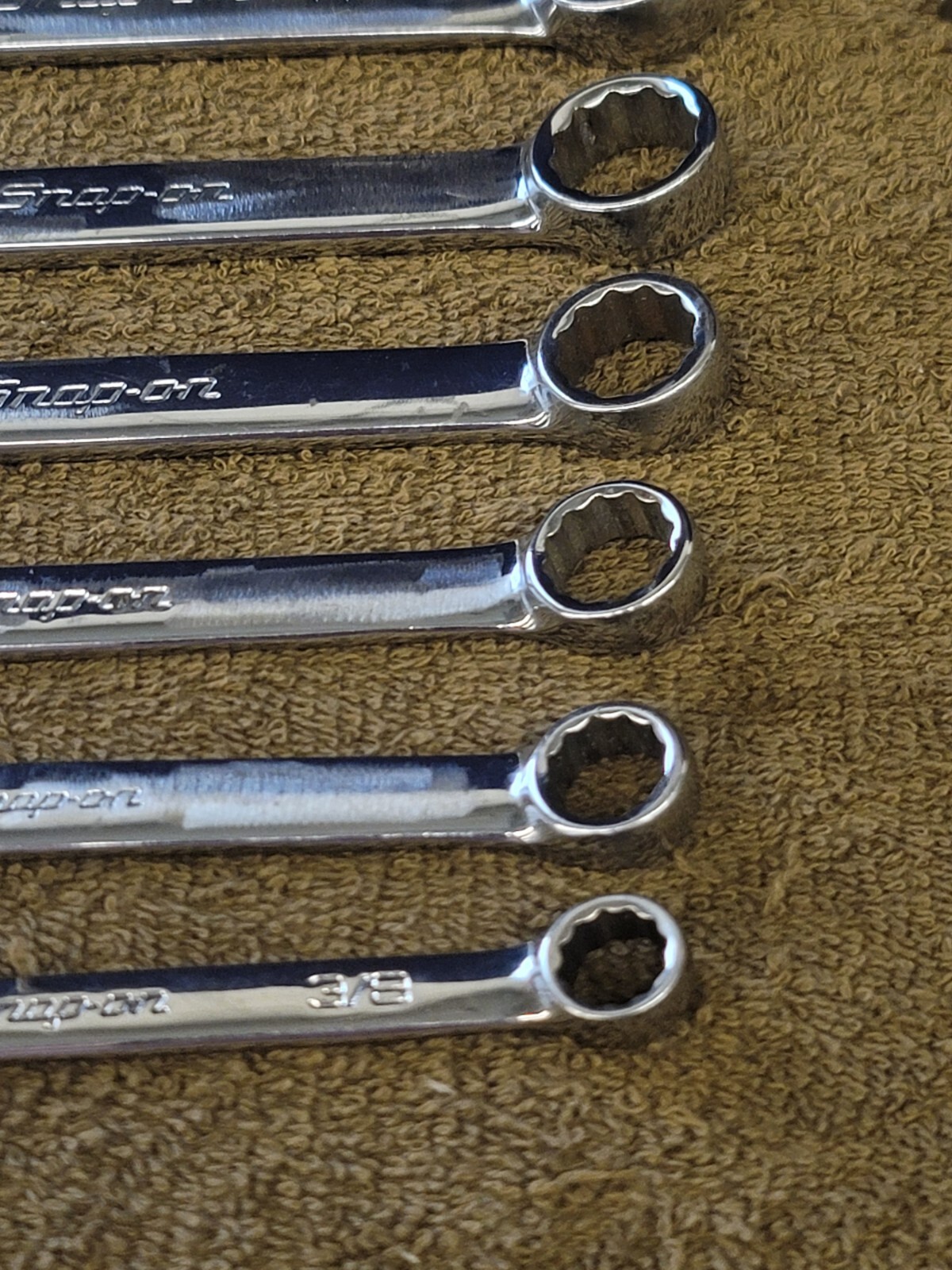 Snap on Short OEX OXI Combination Wrench Set Sae 11/16 5/8 9/16 1/2 3/8 1/4 5/32