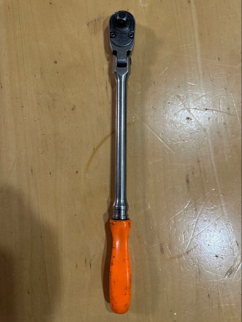 Snap-on 3/8″ Flex Ratchet Handle FHLFD80 Oange hard Grip