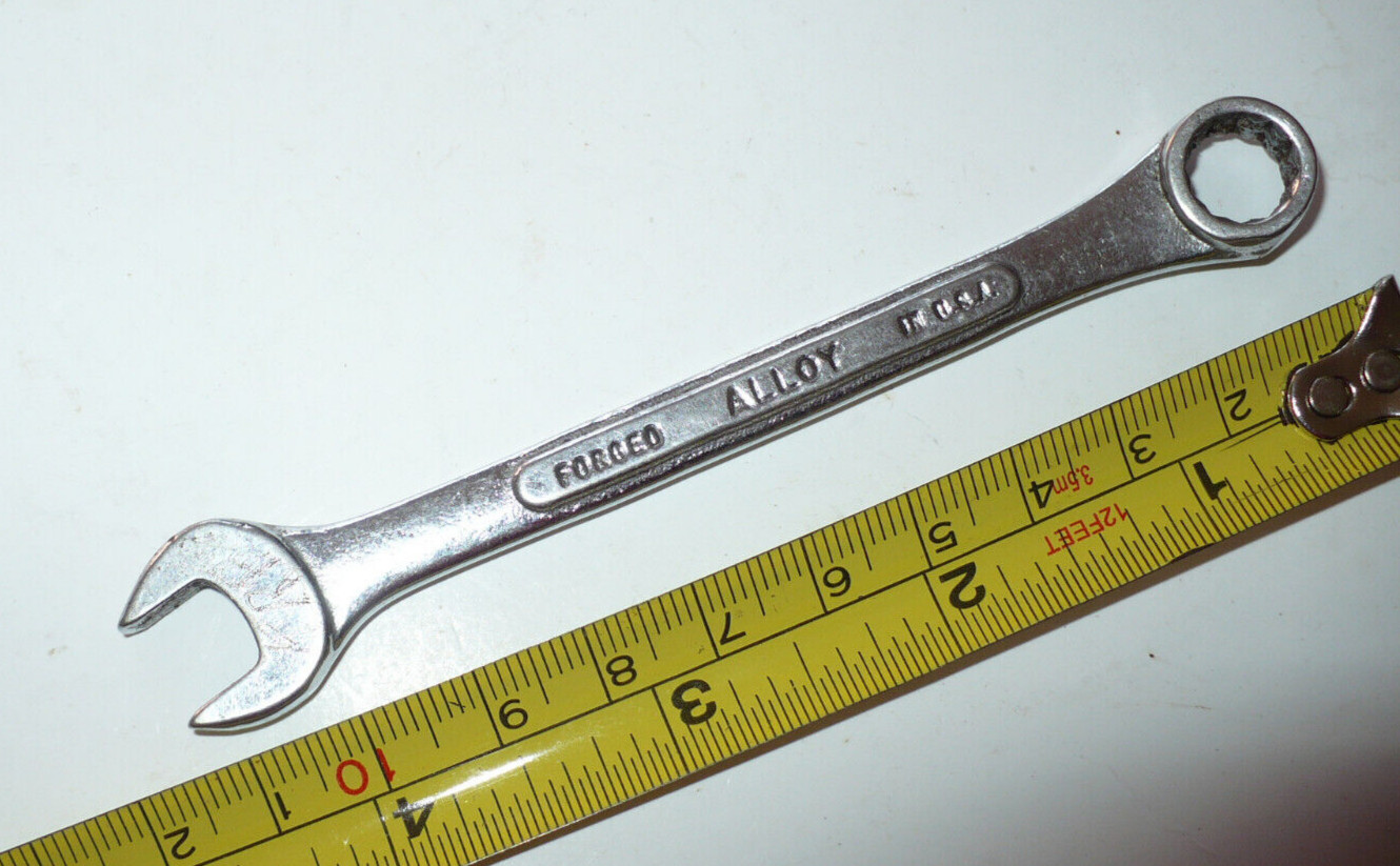 Vintage 8309 9mm SK S-K Combination Wrench 9mm Forged Alloy USA 5 inches long