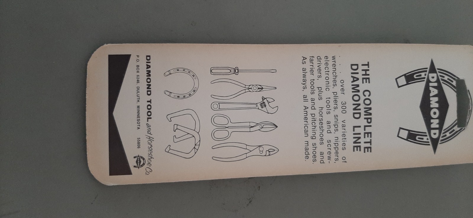 NOS Diamond Tool Horseshoe Regular Nose w/ Cutter Slip Joint Pliers K15 K15H 9R