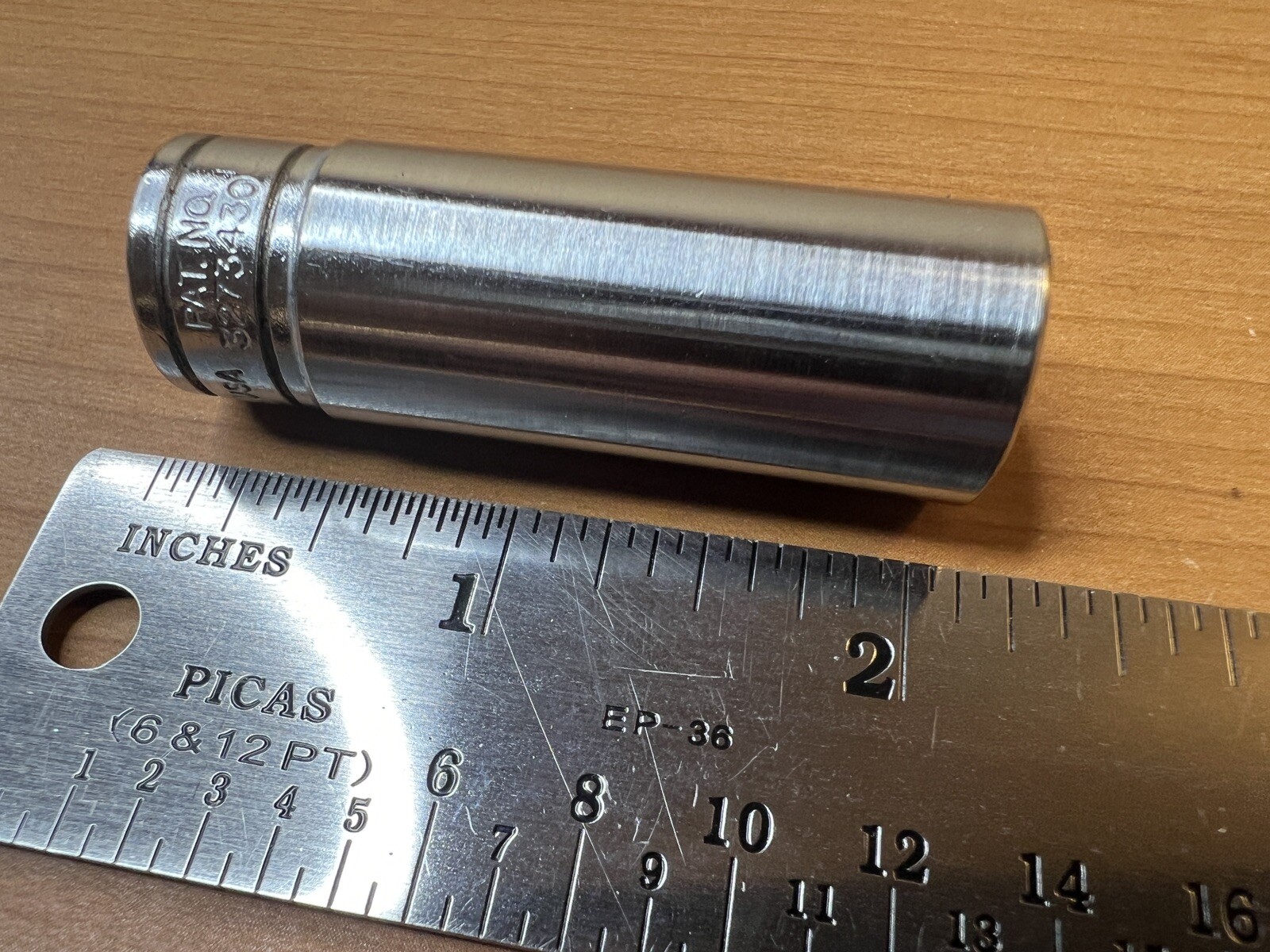 Snap-on Tools S261 – 1/2″ Drive, 13/16″ Deep 12pt SAE Chrome Socket USA
