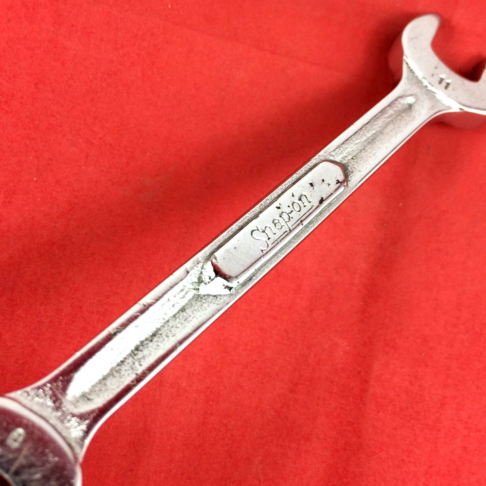 1968 Snap-on 9mm x 11mm VSM911 Metric Open-end Wrench Underline