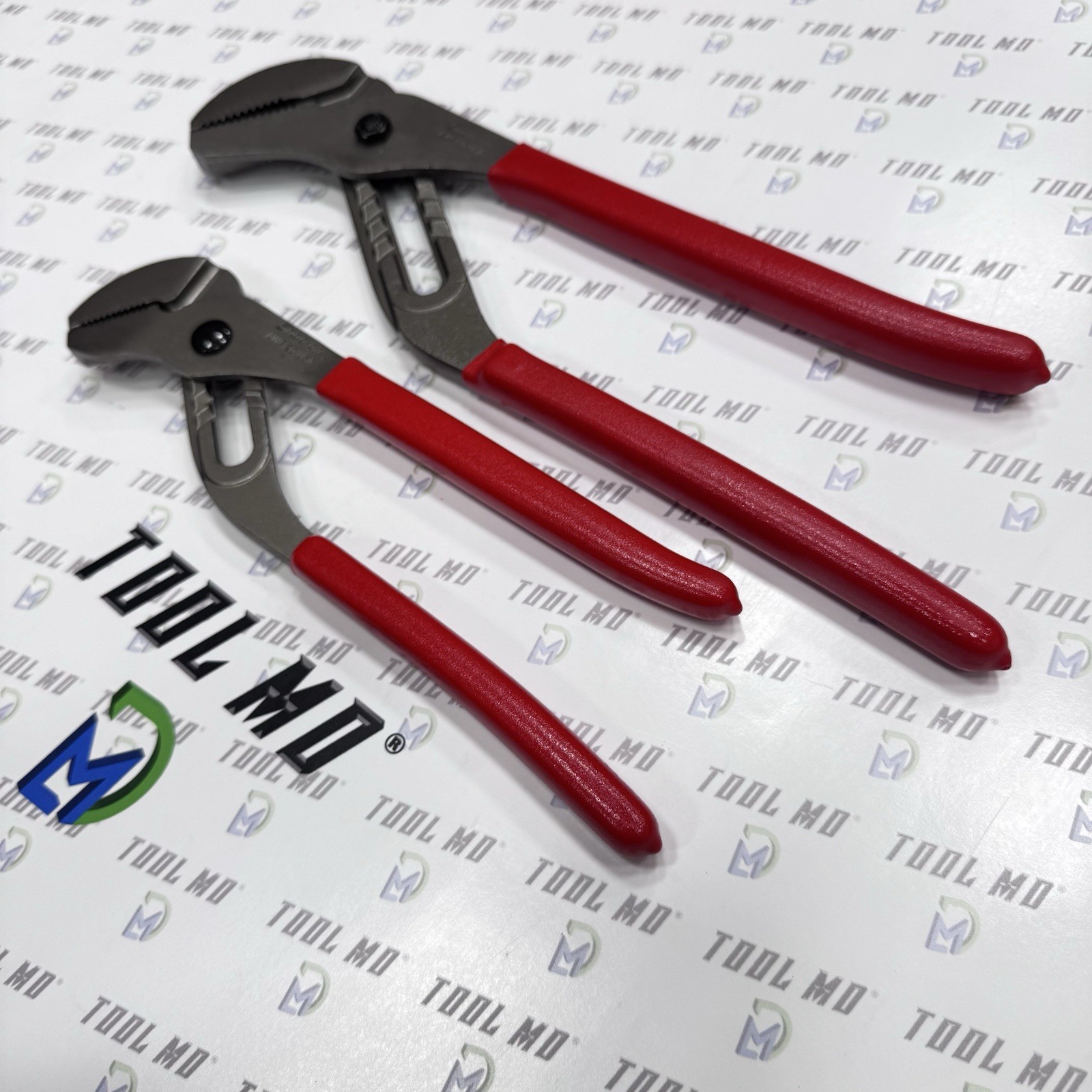 Snap-on Tools USA NEW 2pc RED Adjustable Joint Channel Pliers Set AWP120 AWP160