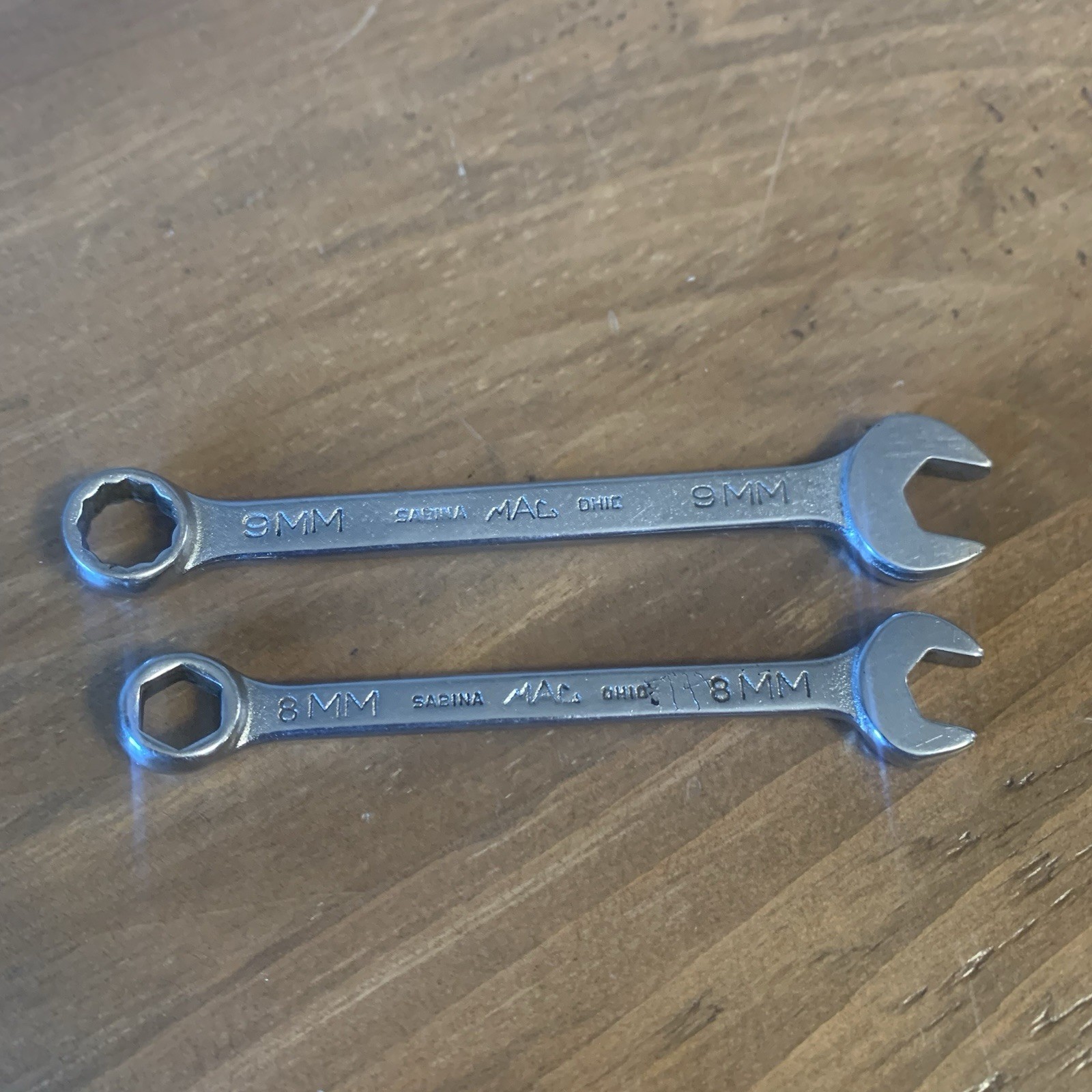 Mac Tools Metric Combination 2 Wrenches 9mm M9CW 8MM M8CH