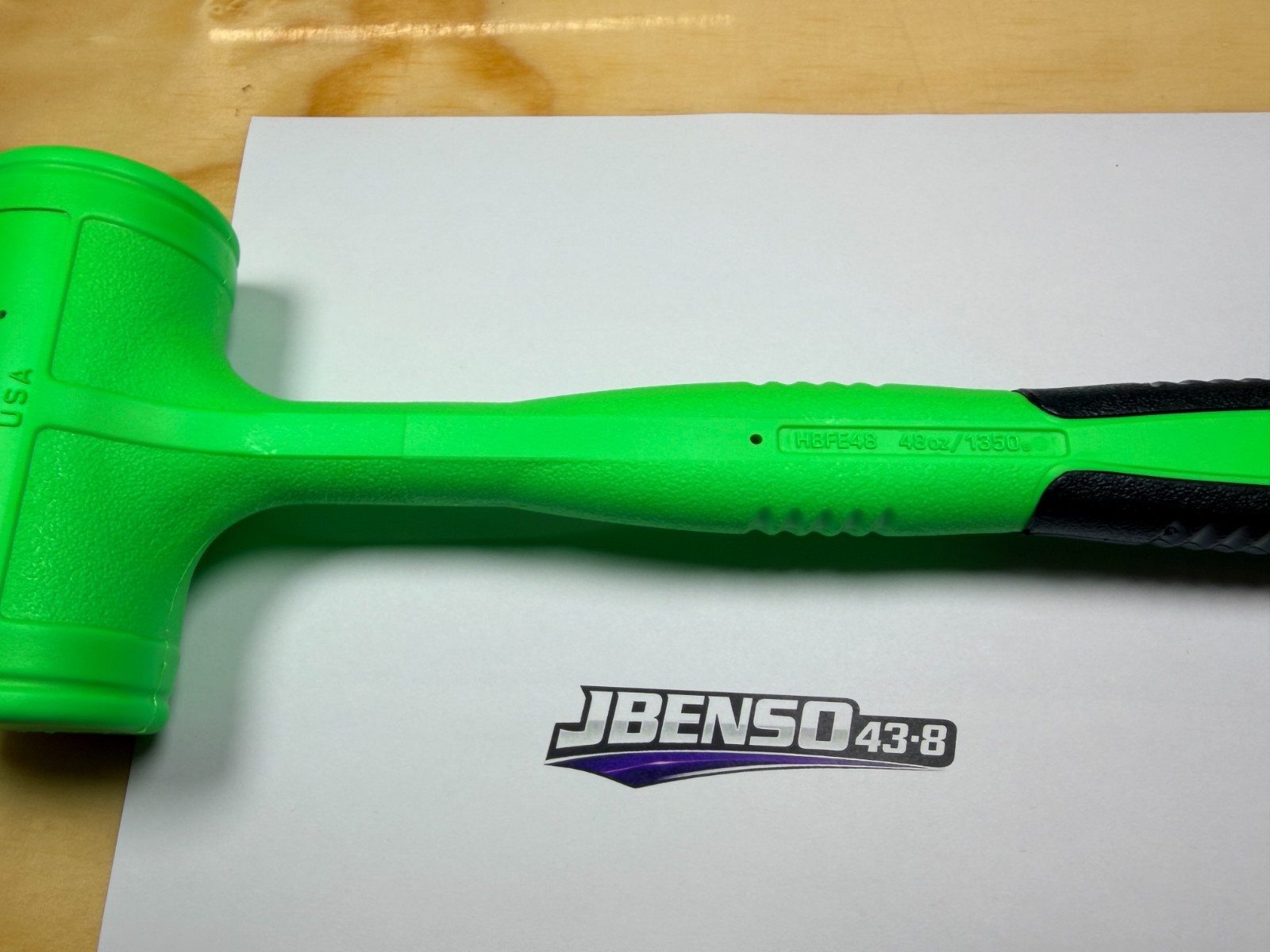 Snap-on Tools USA NEW GREEN 48oz / 1350g Soft Face Dead Blow Hammer HBFE48G