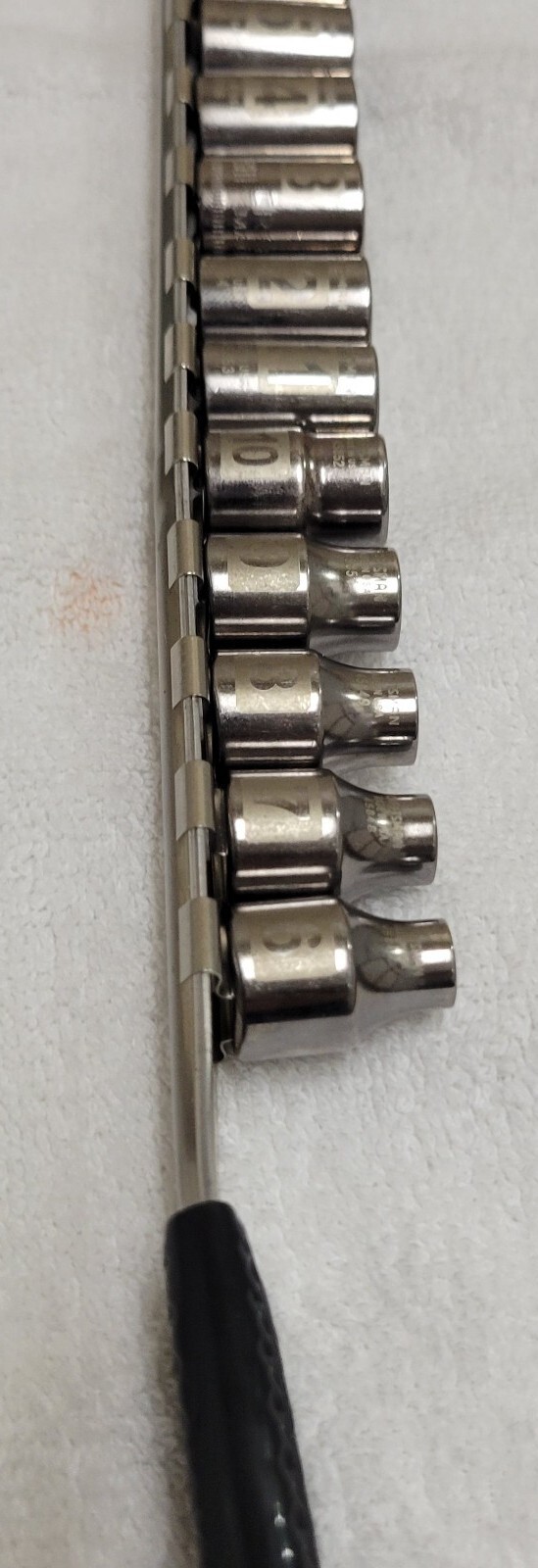 Craftsman 3/8″ Dr Metric Shallow Socket Set laser-etched 6-Point 14-pcs 6mm-19mm