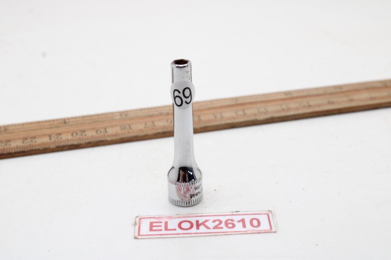 Snap-on STMM4 4mm 1/4″ Drive 6 Point Metric Deep Socket Chrome USA