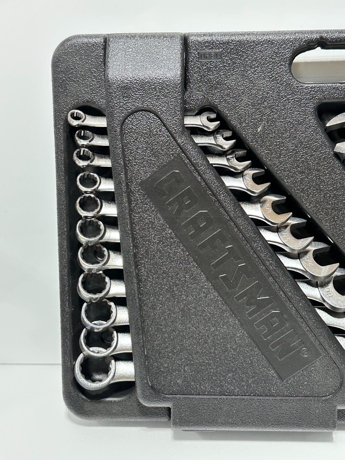 NOS Craftsman USA 46937 32pc Metric SAE Combination Wrench Set in Hard Case