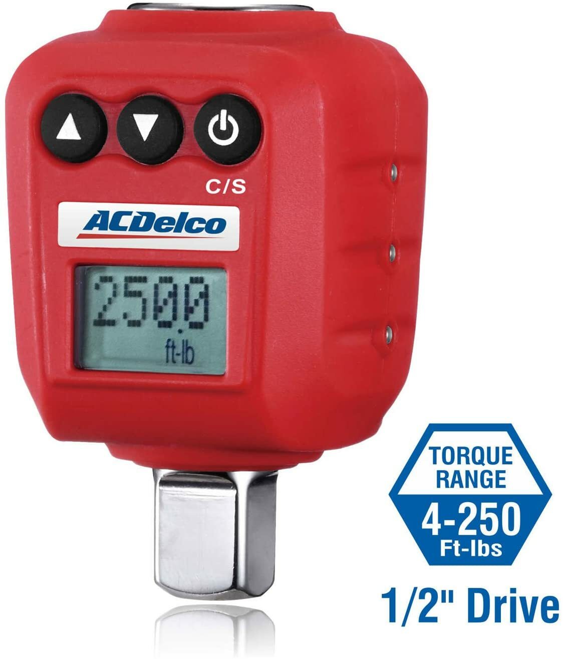 ACDelco ARM602-34A 3/8 & ½” Heavy Duty Digital Torque Adapter Combo Kit with LED