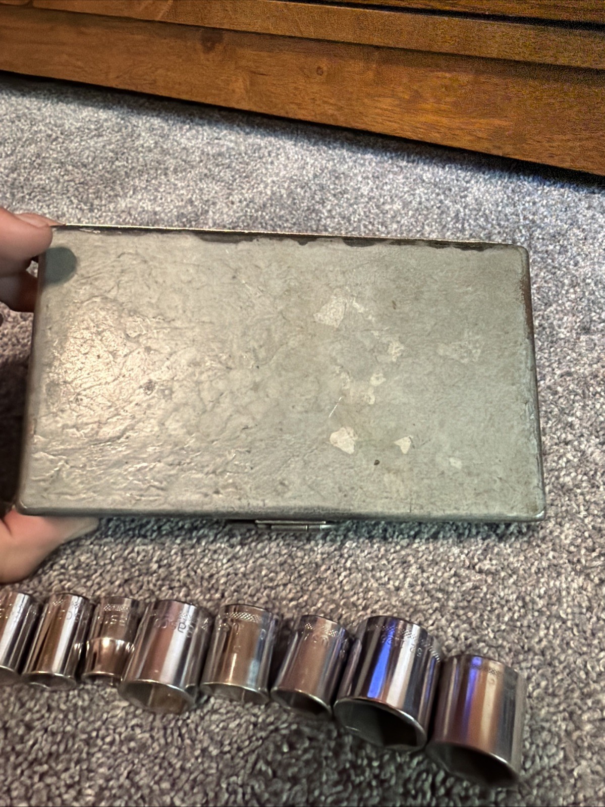 VTG Craftsman Easco 16 Piece Deep 6 Point Socket Set USA With Storage Box NICE