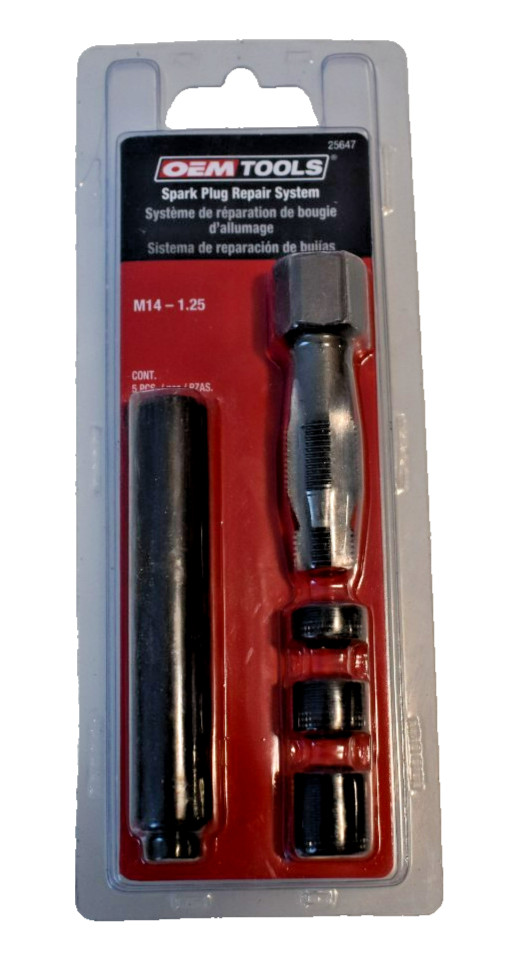 OEM TOOLS 25647 Fix A Thread Repair System Spark Plug Repair Size M14 – 1.25