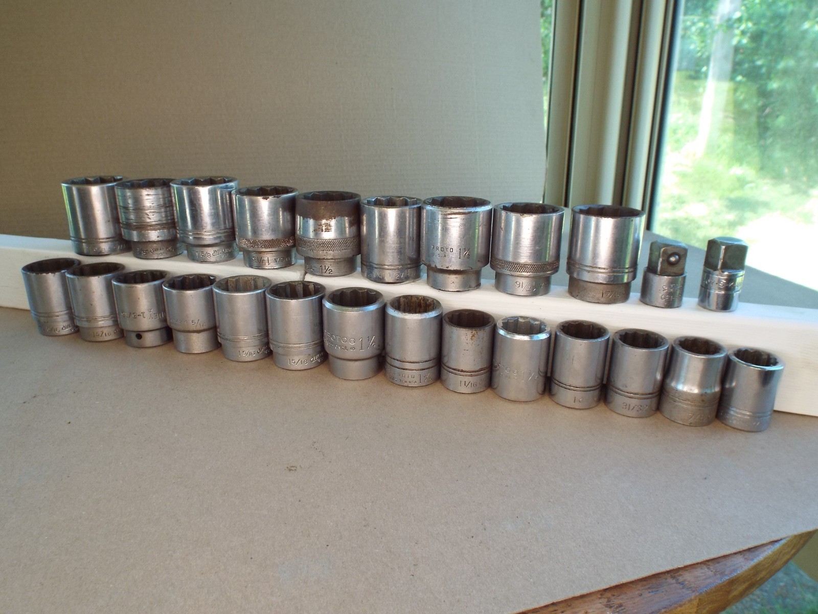 VTG 25 Pc 3/4″ Dr USA Socket Williams Proto Bonney Etc.. 7/8 – 1-5/8 Work (Read