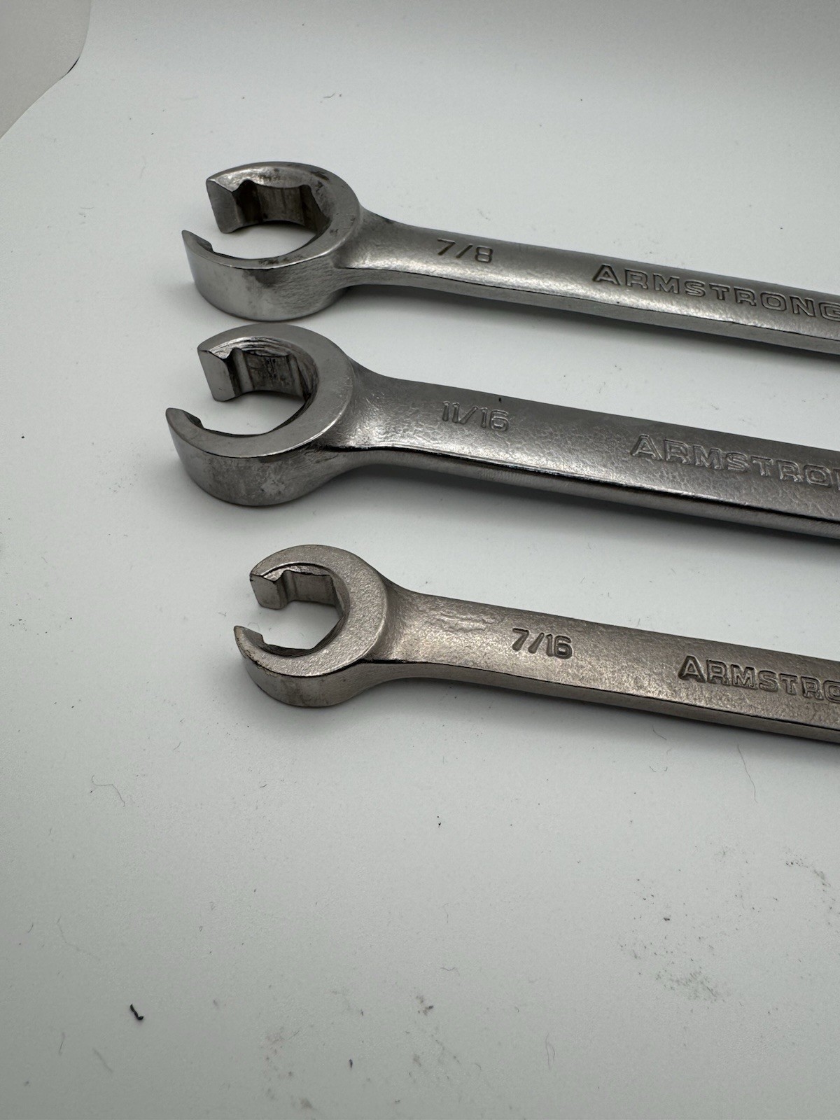 Armstrong 3pc Double Flare Nut Wrench Set ( 3/8”, 7/16”,5/8”,11/16”,3/4”,7/8”)
