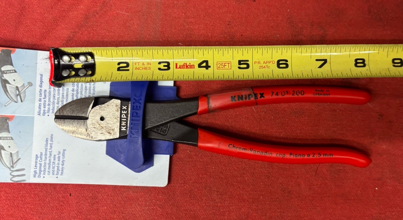 KNIPEX 8in diagonal cutters 74 01 200 NEW in original package
