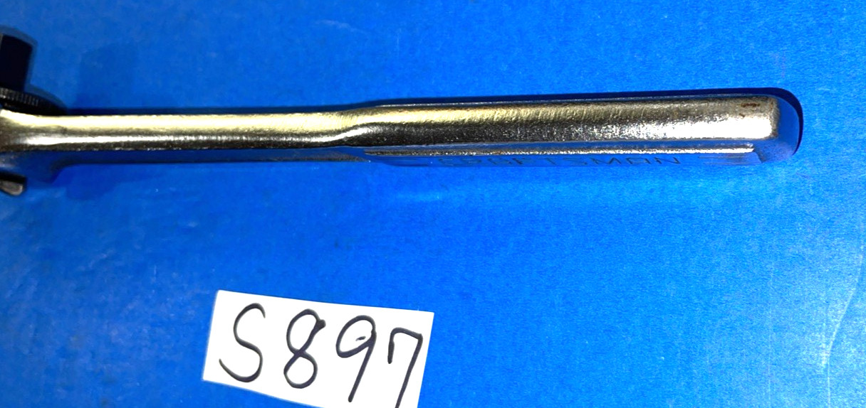 CRAFTSMAN TOOLS VINTAGE 1/2 DRIVE THUMB WHEEL SINGLE -V- RATCHET RARE