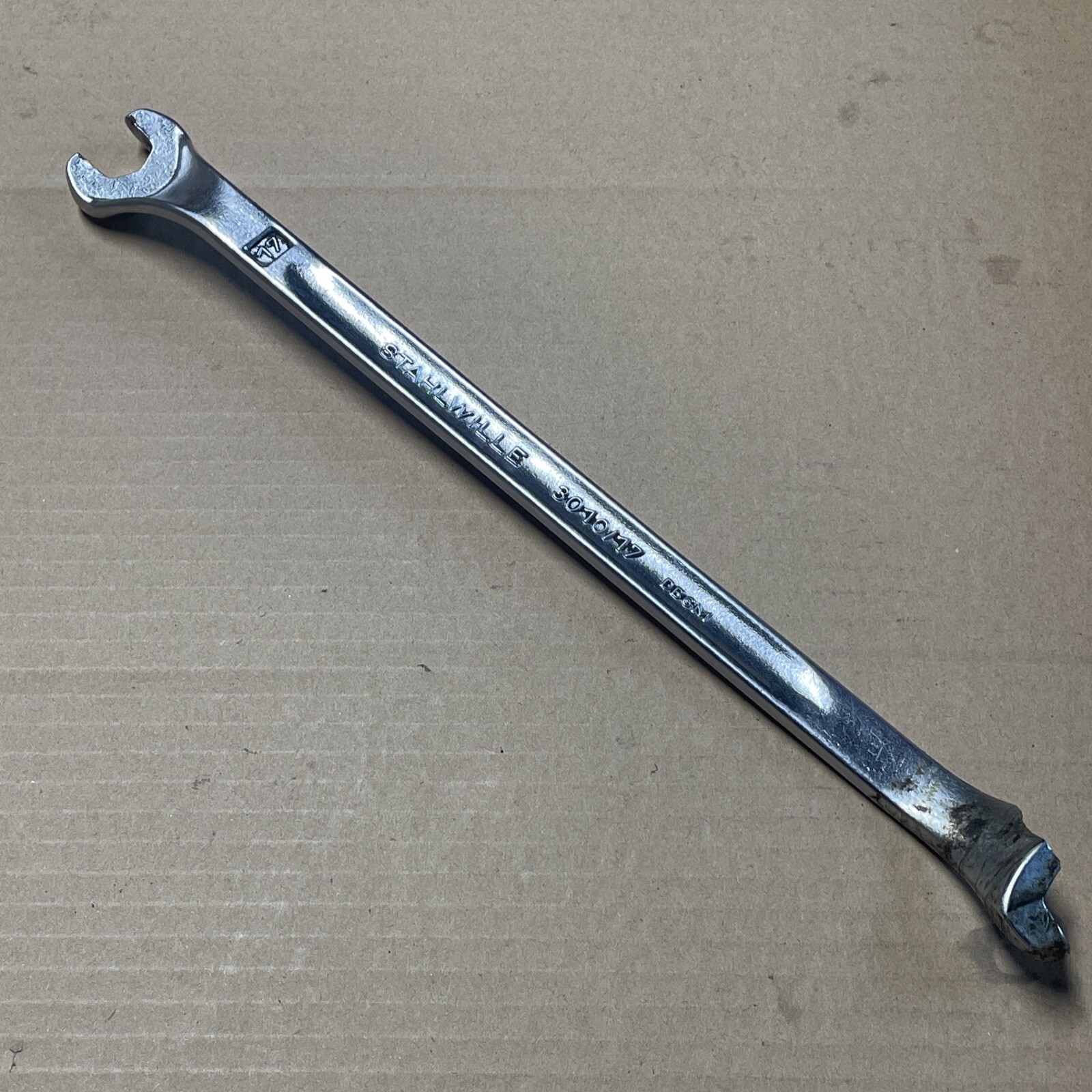 Mercedes 110 589 01 01 00 Valve Adj Wrench 17mm Open End Stahlwillie 3010/17