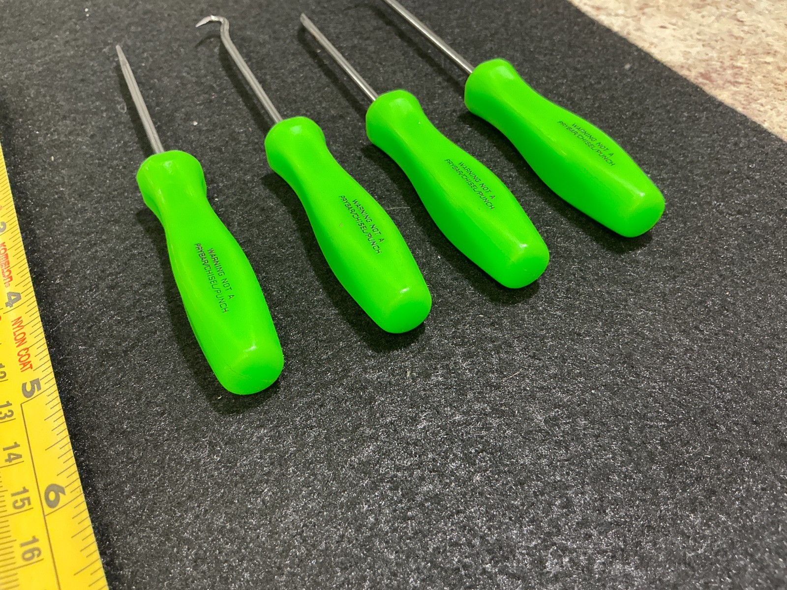 Snap-on Pick Set ASA204BG GREEN HARD HANDLES Zombie