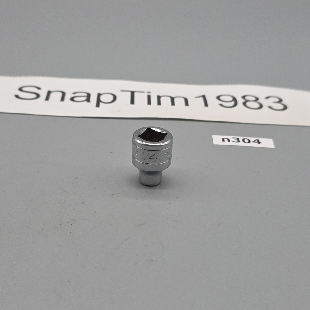 Snap-onTools 3/8″ Drive 1/4″ 6PT SAE Shallow Chrome Socket FS081 USA