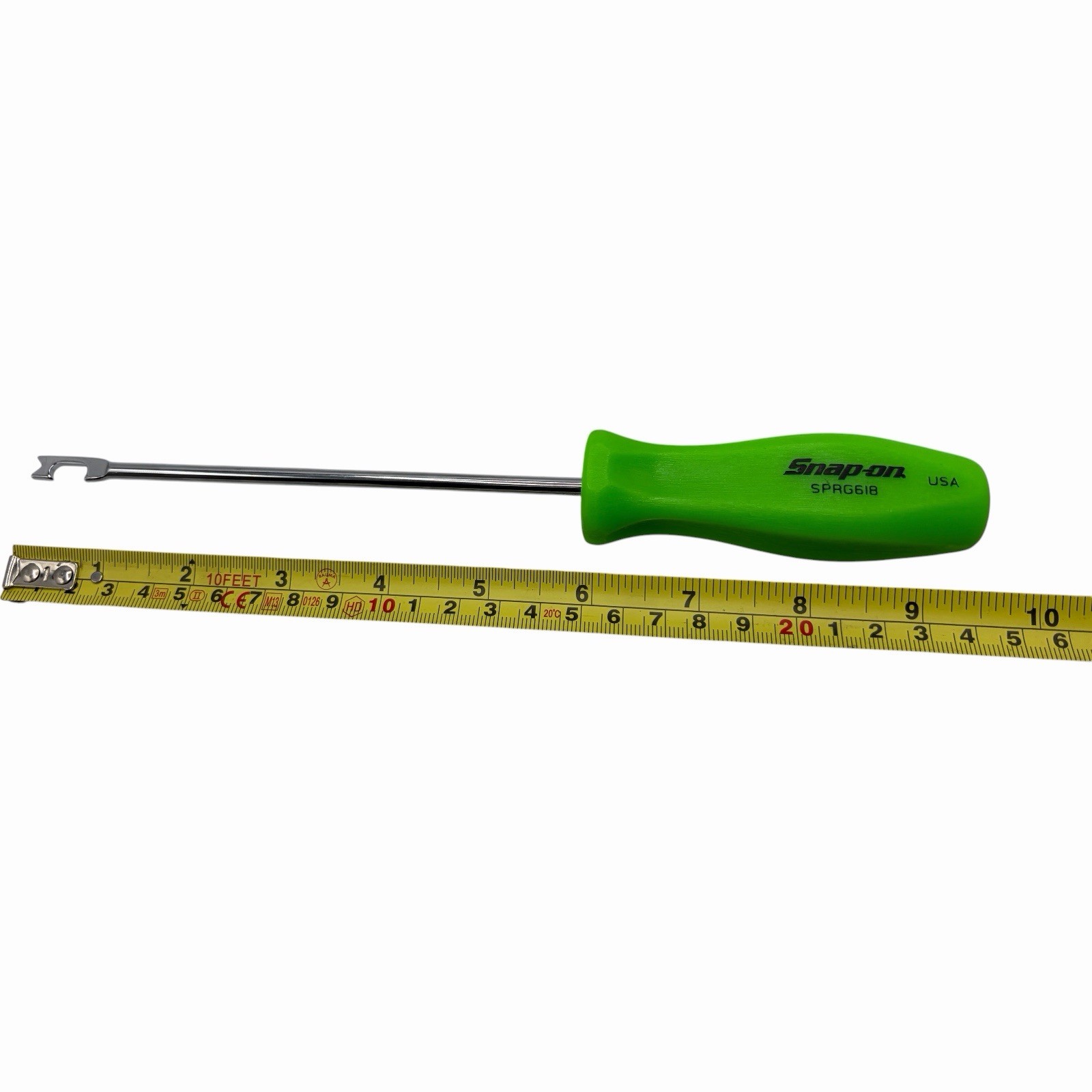 Snap On Tools Push Pull Spring Tool Groove Green SPRG618G 6 Inch Shaft