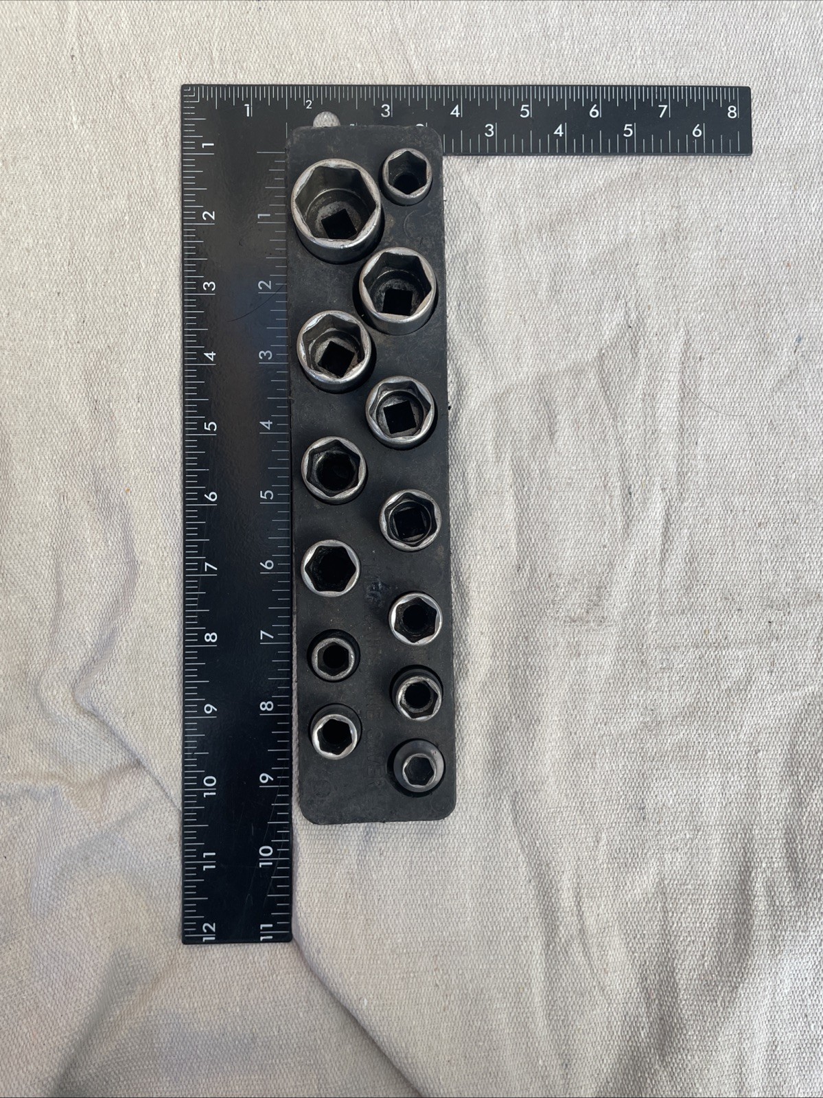 SNAP-ON 8-19mm 14 Piece 3/8″ Drive 6-Point Shallow Socket SET USA