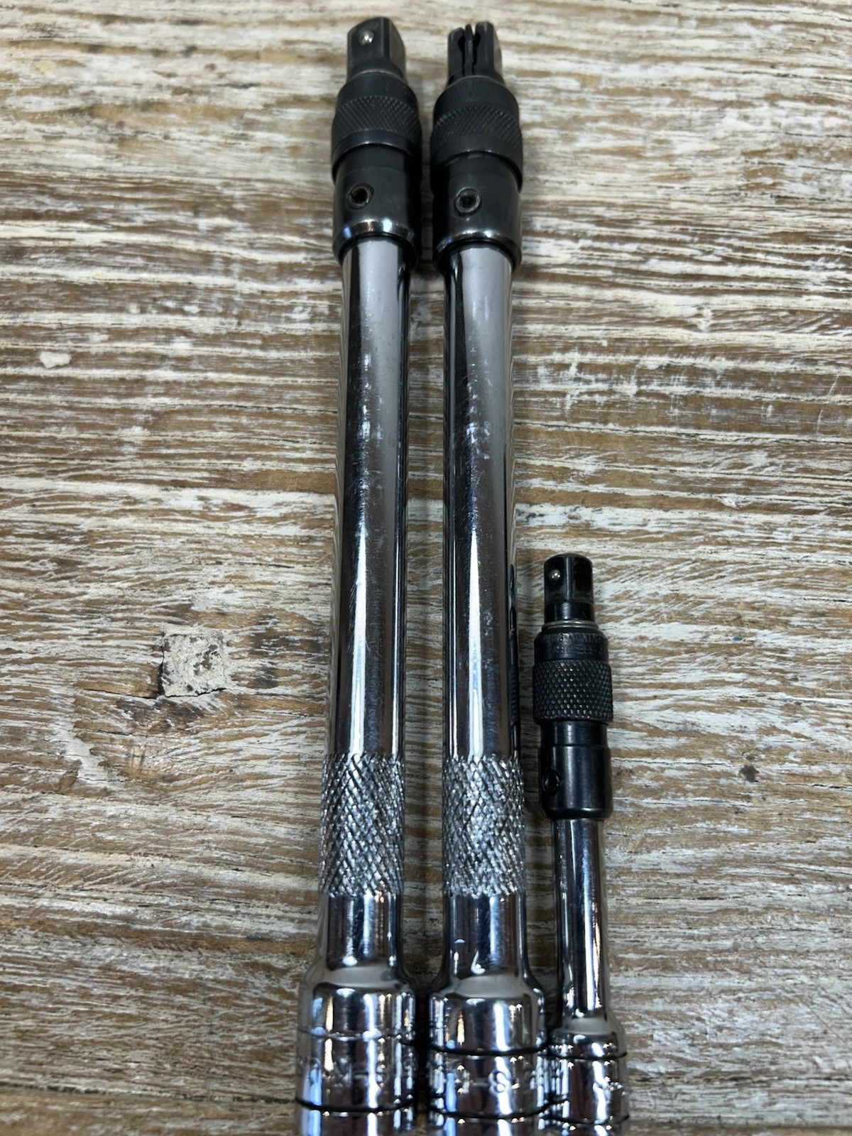 SK Tools 3 pc 1/4” & 3/8″ Drive LOCKING Extension Set Lot – Knurled FREE SHIP