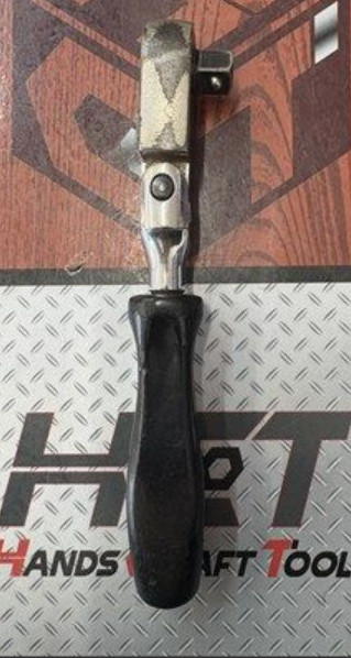 Snap-on FK735 3/8″ Dr. Flex Head Short Black Hard Handle Ratchet [Used]