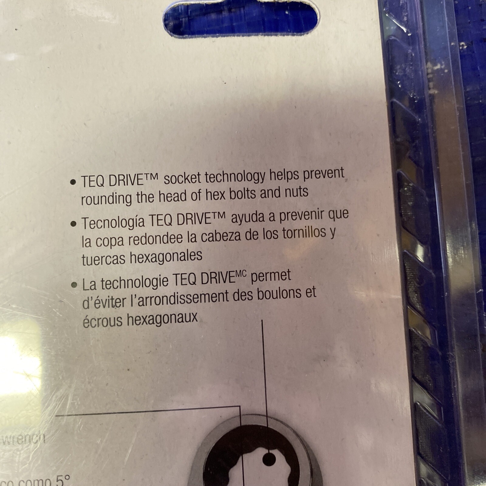 TEQ Correct Pro – 5 Pc SAE Ratcheting Wrench Set- TP93005