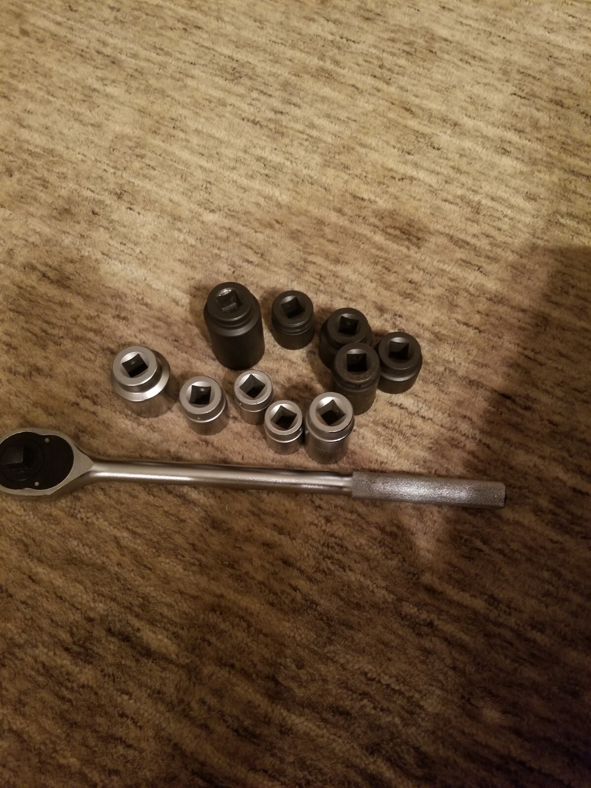 Proto 3/4″ Drive Sockets 12 pt. 6 pt. USA Made. 11 Piece. Ratched. Metric/SAE