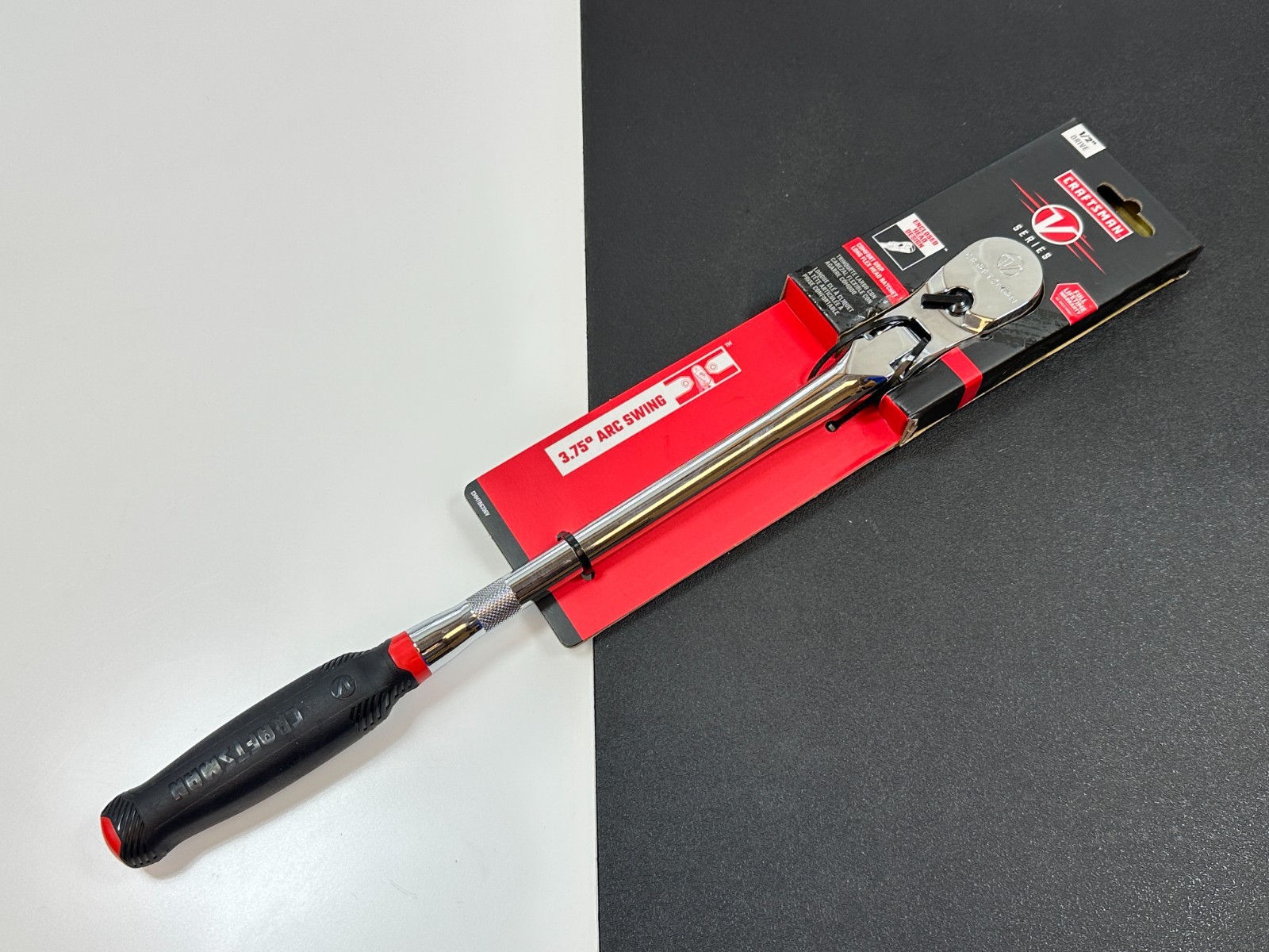 NEW Craftsman V-Series 1/2″ Drive Flex Head Comfort Grip Ratchet, CMMT86336V