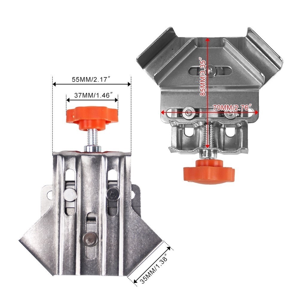 Woodworking Corner Clamp Set 4Pcs 90 Degree Stainless Steel Construction