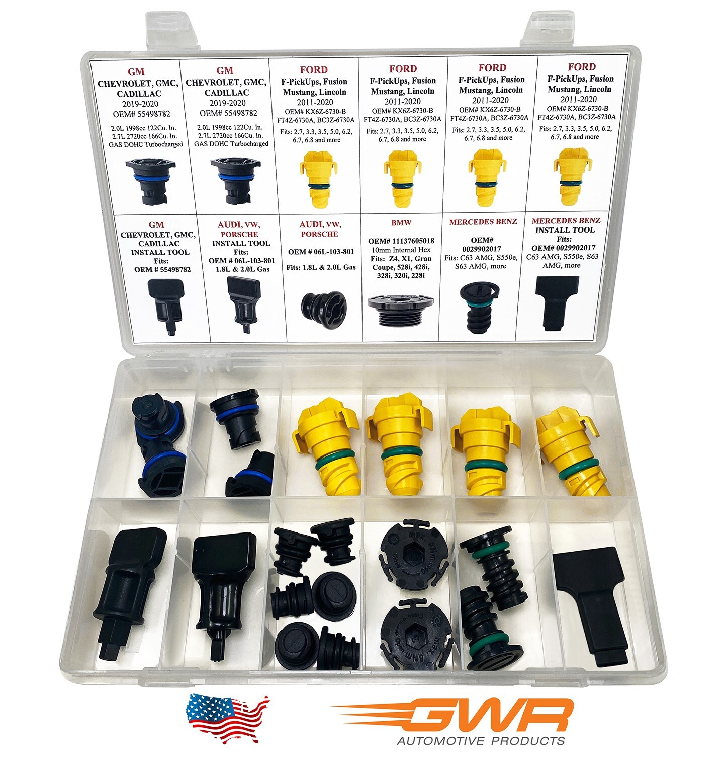 OIL DRAIN PLUG Assortment “Nylon OE Twist & Lock» w/ INSTALL TOOLS ($150 Value)