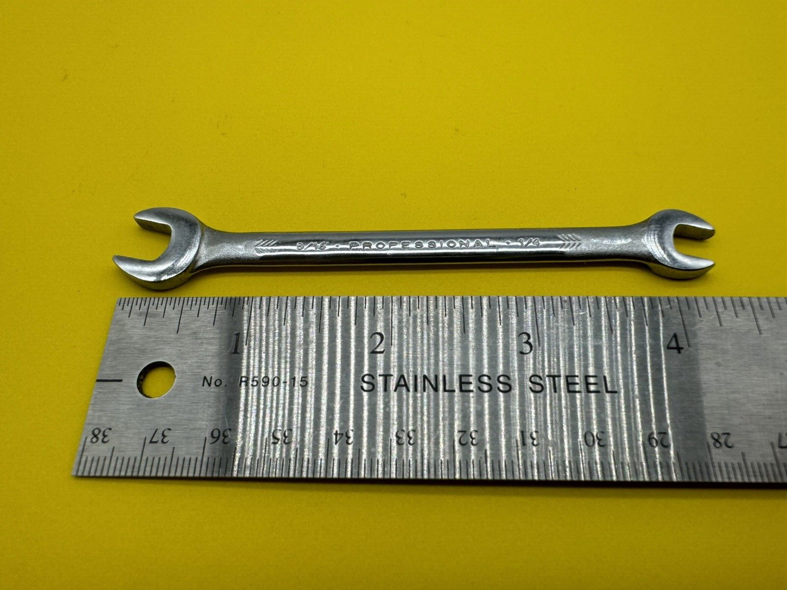 Proto Professional 1/4″ x 5/16″ Double Open End Wrench 3018 USA