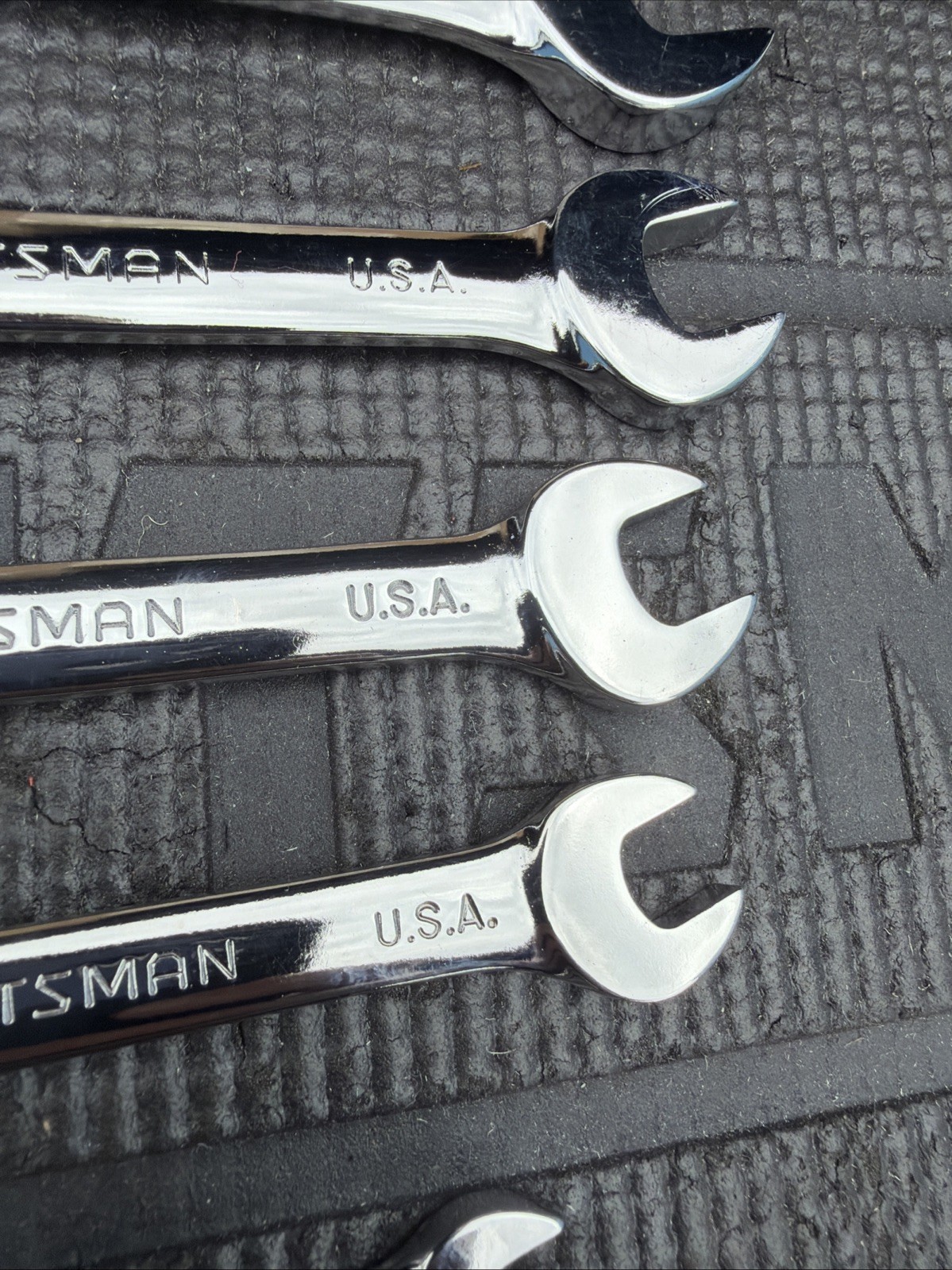 Rare Sears Craftsman USA Nos 7pc Locking Flex Ratcheting Wrench Set 42401 Metric