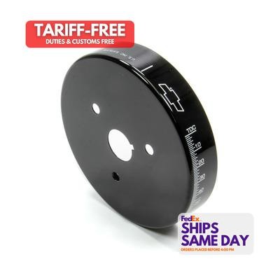 Proform 141-727, One Sbc 6 3/4In Balancer Cover Black Black Aluminum Performance