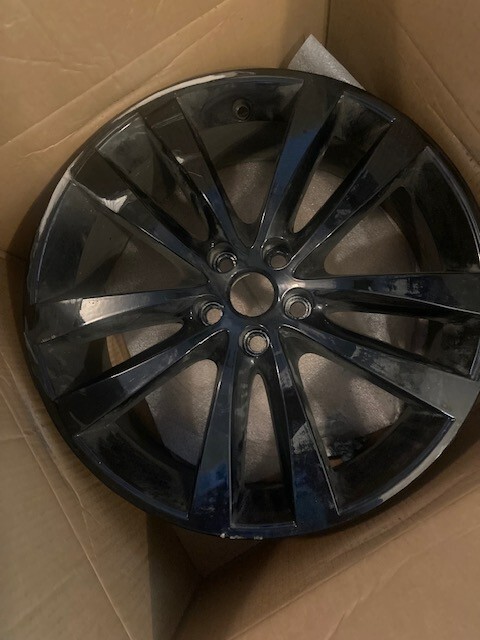 19 inch Jaguar wheel «venom» 5 spoke style – black over alloy