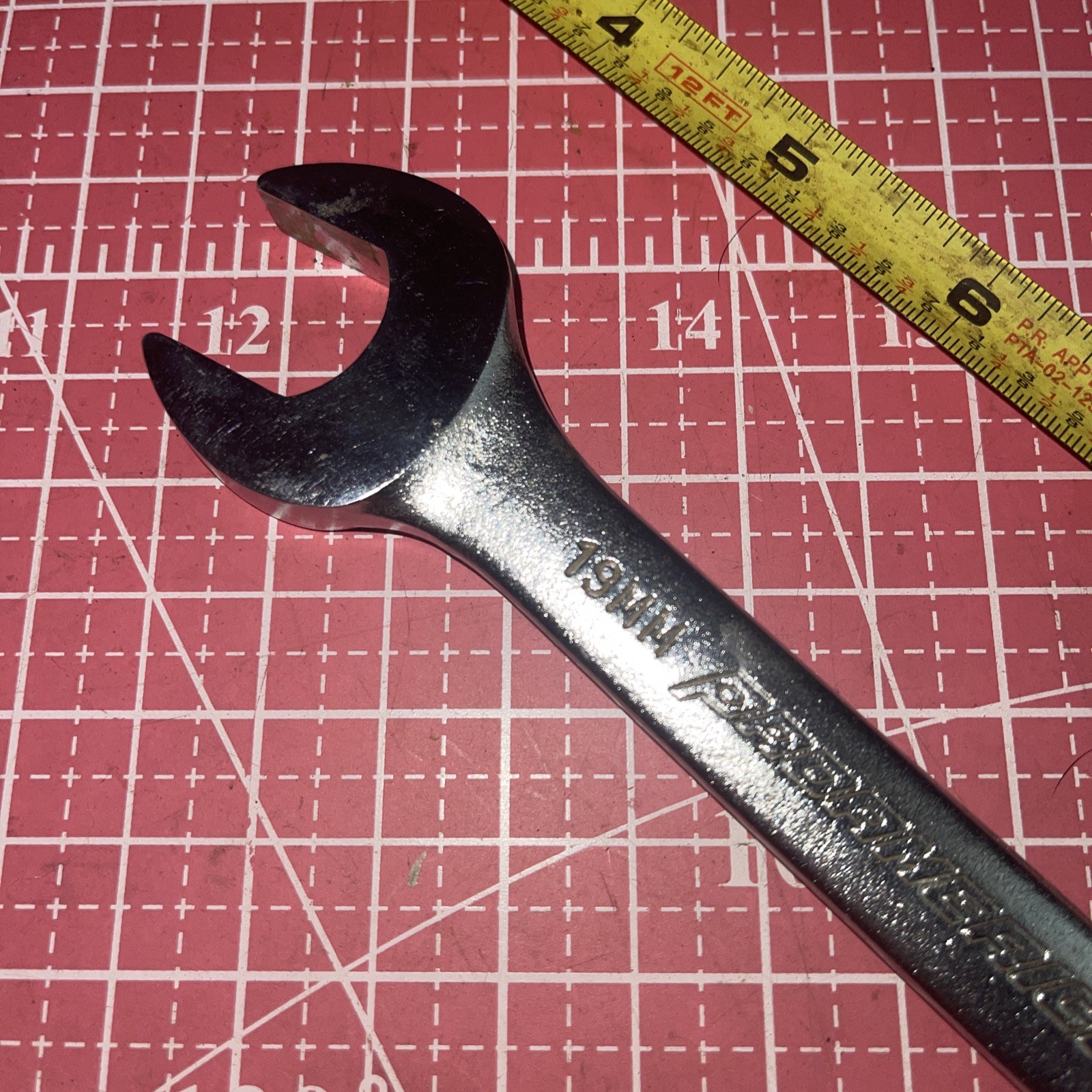 Proamerica USA 1119 19 X 22 MM Metric Open End Wrench 19MM 22MM Vintage