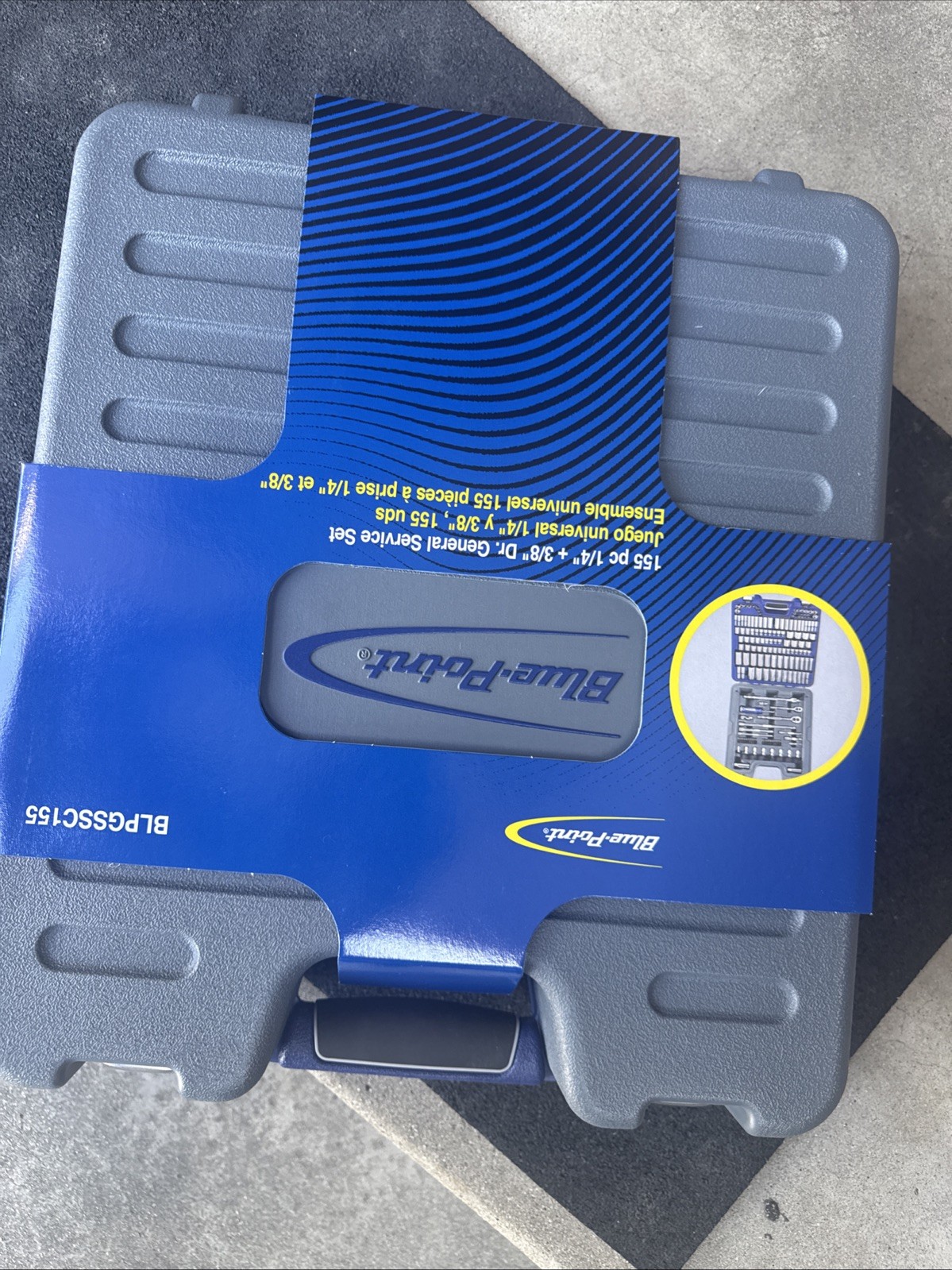 For Blue Point BLPGSSC155 155 pc Combination Drive SAE / Metric General Service