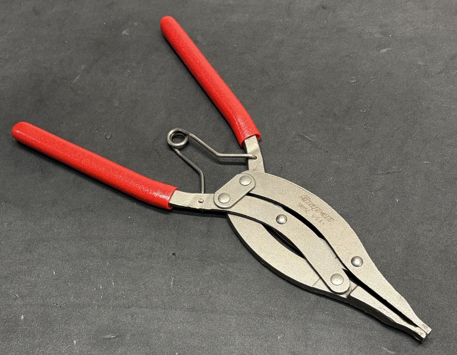 Snap-on High-Leverage RED Soft Grip Transmission Snap Ring Pliers SRP5C