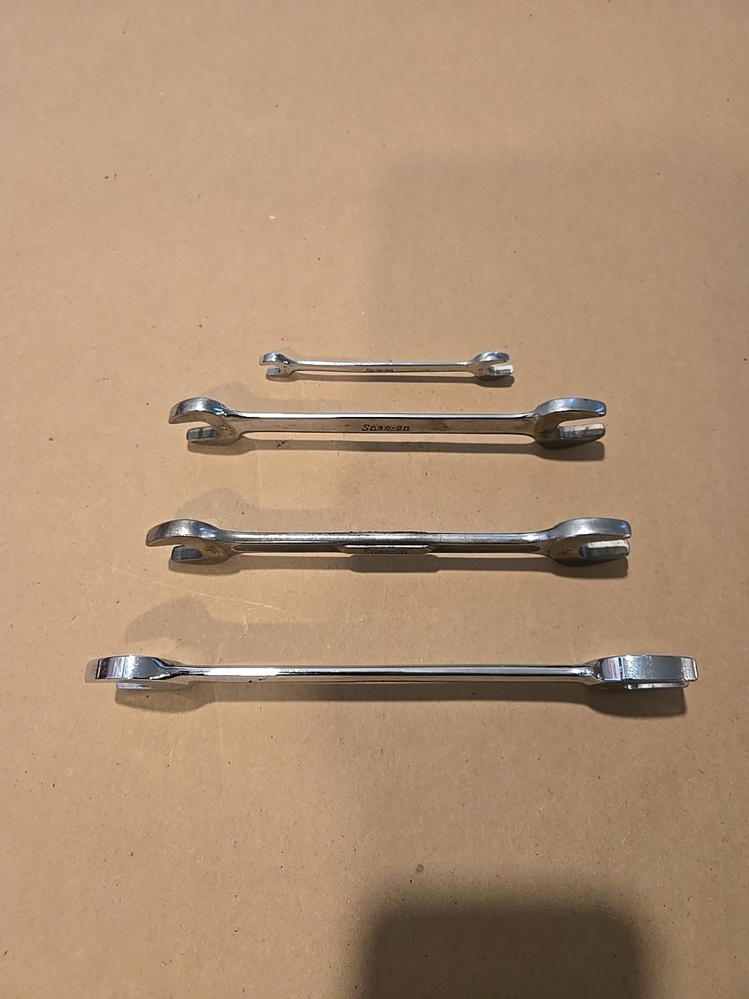 Snap On 1/4″-5/16″,1/2″-9/16″,9/16″-5/8″,5/8″-11/16″ SAE Open End Wrenchs USA