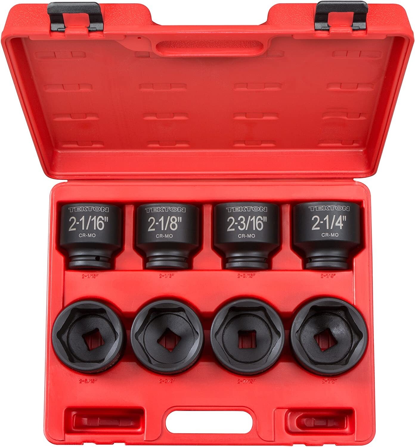 3/4 Inch Drive 6-Point Impact Socket Set, 8-Piece 2-1/16-2-1/2 in. TEKTON 4893