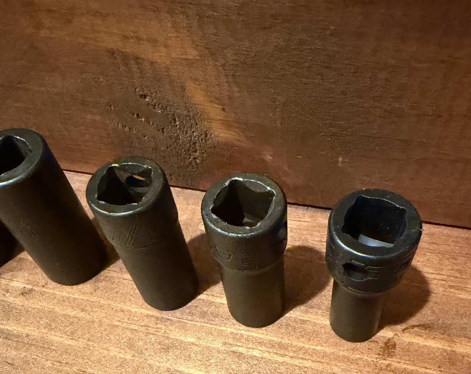 Snap on 3/8” Drive 10Pc 6pt SAE Semi Deep Impact Socket Set 5/16-7/8”, 210IMFSYA